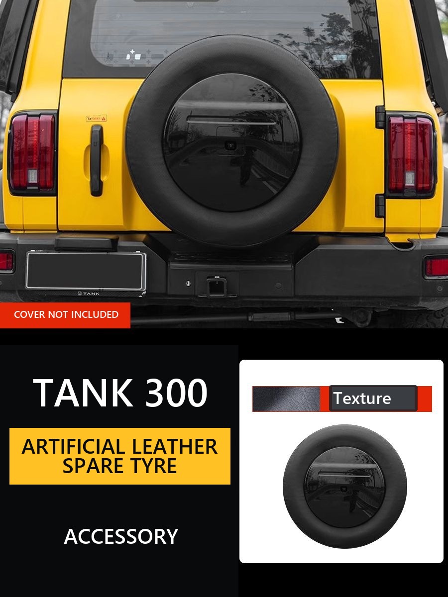 Artificial Leather Spare Tyre Cover for Tank 300 – image 9#Colour_Blue