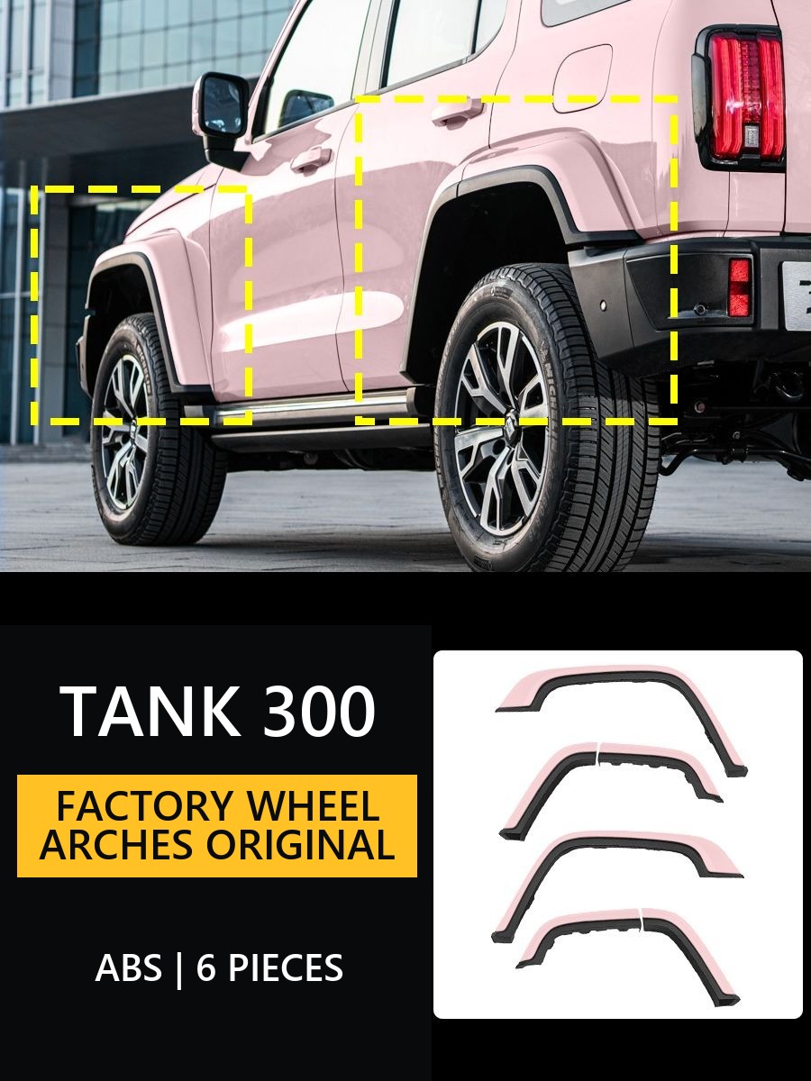 Factory wheel arches for Tank 300 �C original in the colour of the car – image 10#Colour_Light pink