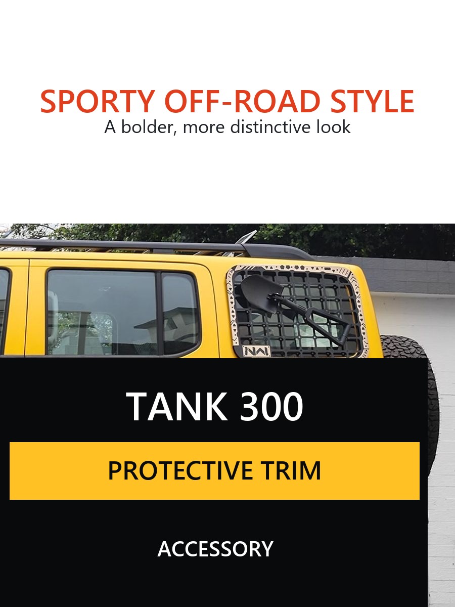 Protective mesh "Armor" for the rear side windows Tank 300 – image 6