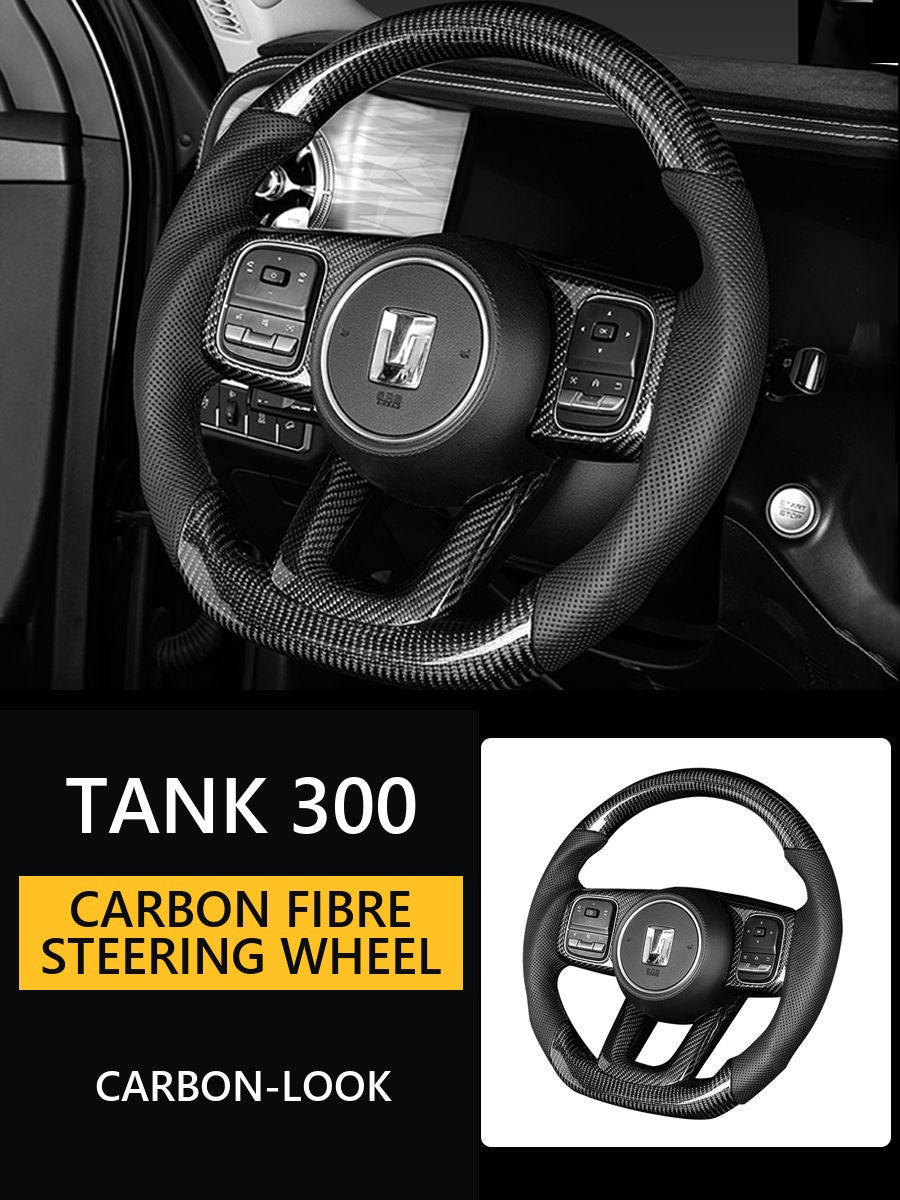 Carbon fibre steering wheel for Tank 300 – sporty style