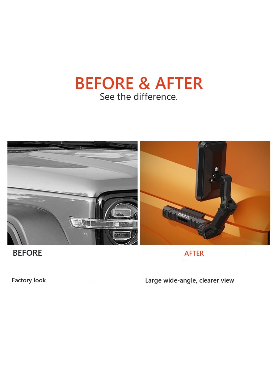 Wide-angle blind spot mirrors for Tank 300 aluminium – image 3