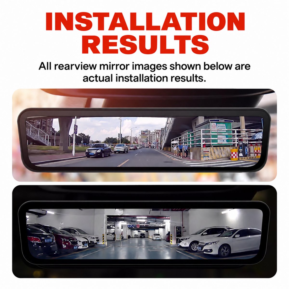 OEM-Style Rear-View Mirror Dash Camera for Tank 500: HD, night vision, front and rear recording – image 2