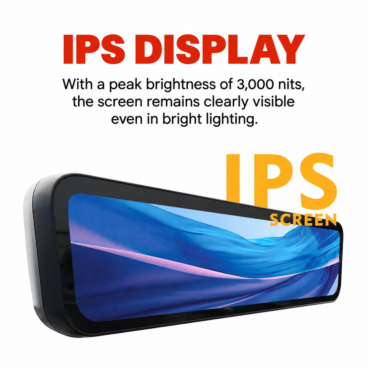 OEM-Style Rear-View Mirror Dash Camera for Tank 500: HD, night vision, front and rear recording – image 3