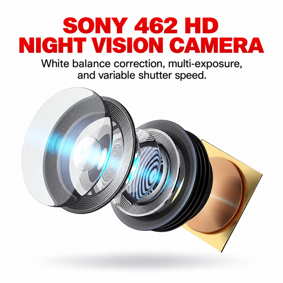 OEM-Style Rear-View Mirror Dash Camera for Tank 500: HD, night vision, front and rear recording – image 8