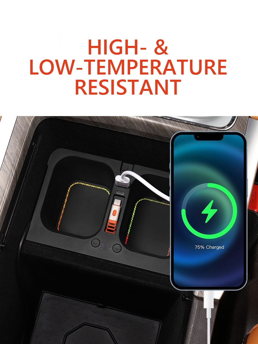 Car charger for Tank 500 with 45W fast charging, flavoring and backlighting – image 2