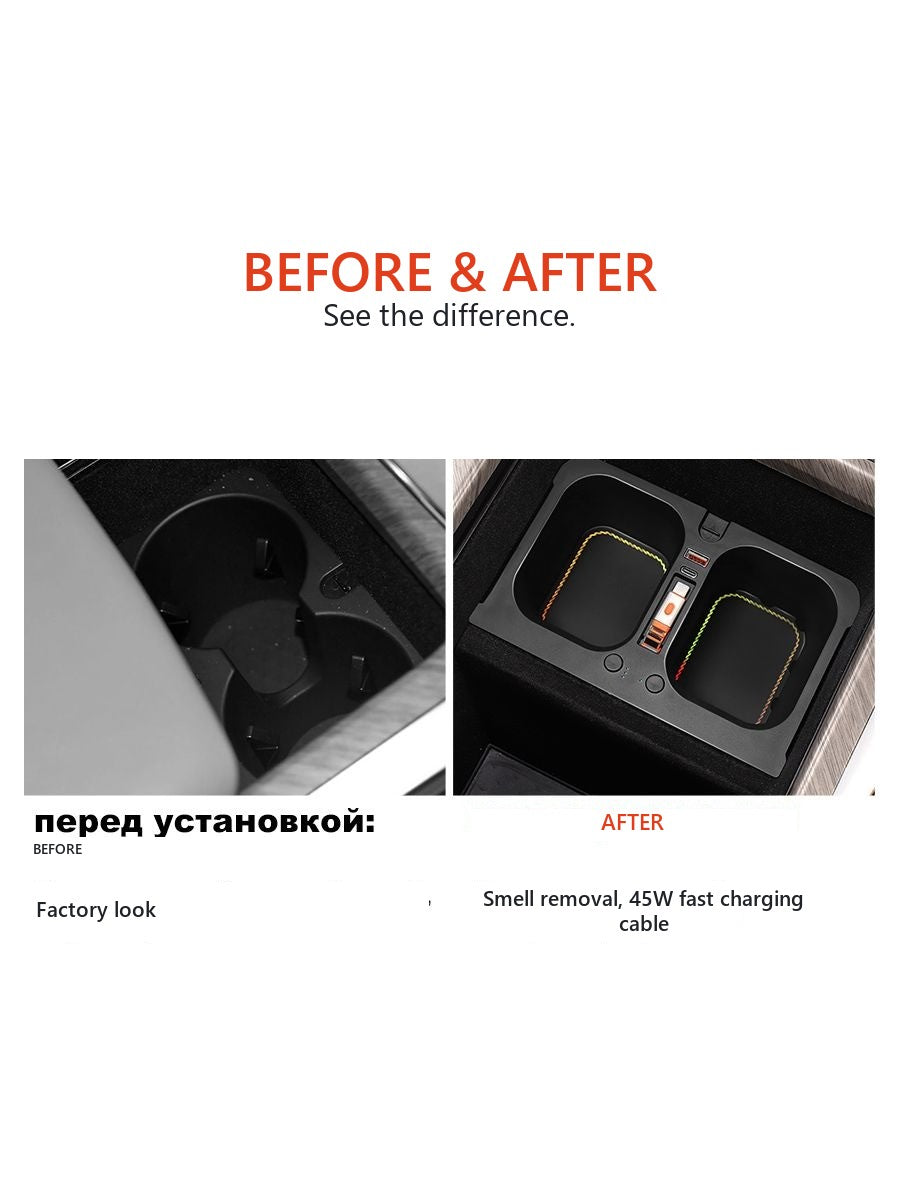 Car charger for Tank 500 with 45W fast charging, flavoring and backlighting – image 5