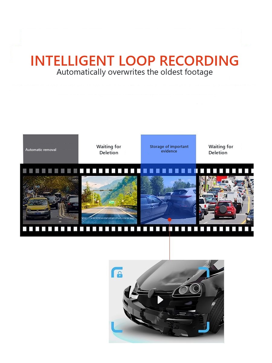 OEM-Style Rear-View Mirror Dash Camera for Tank 300: HD, night vision, front and rear recording – image 8