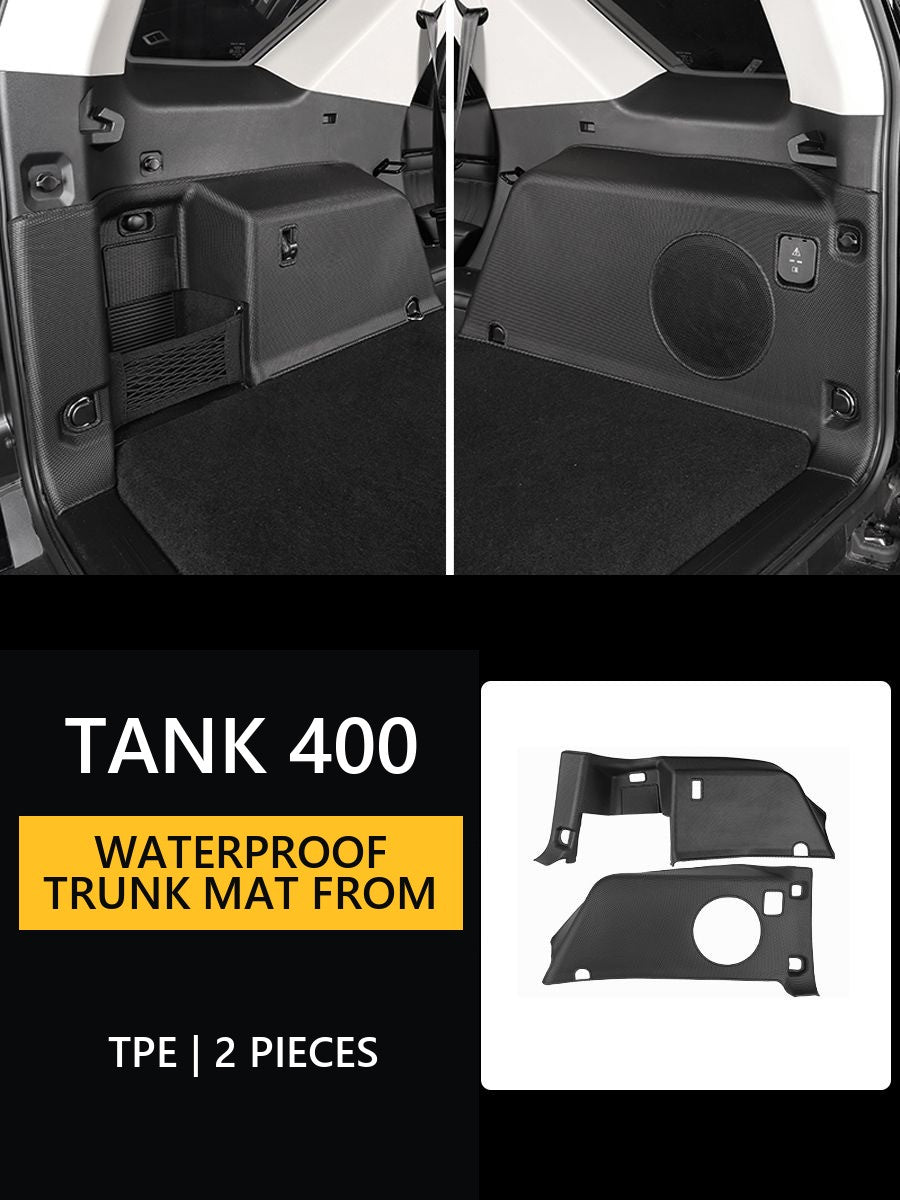Waterproof trunk mat Tank 400 Hi4-T from TPE – image 9#Colour_Black-grey