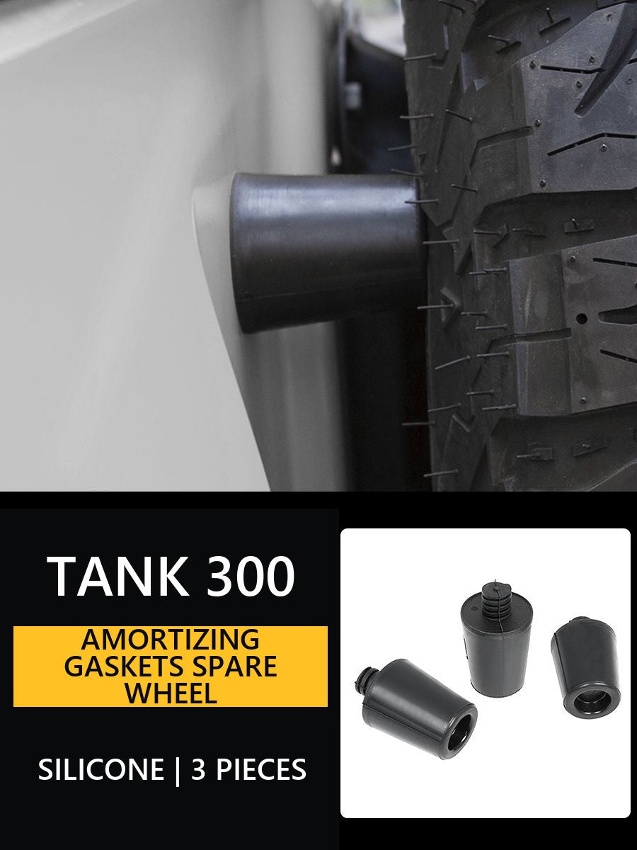 Amortizing gaskets for the spare wheel Tank 300 – image 7#Pack & Colour_3 – Black