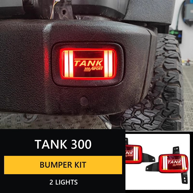 Upgradable bumper with taillights for Tank 300