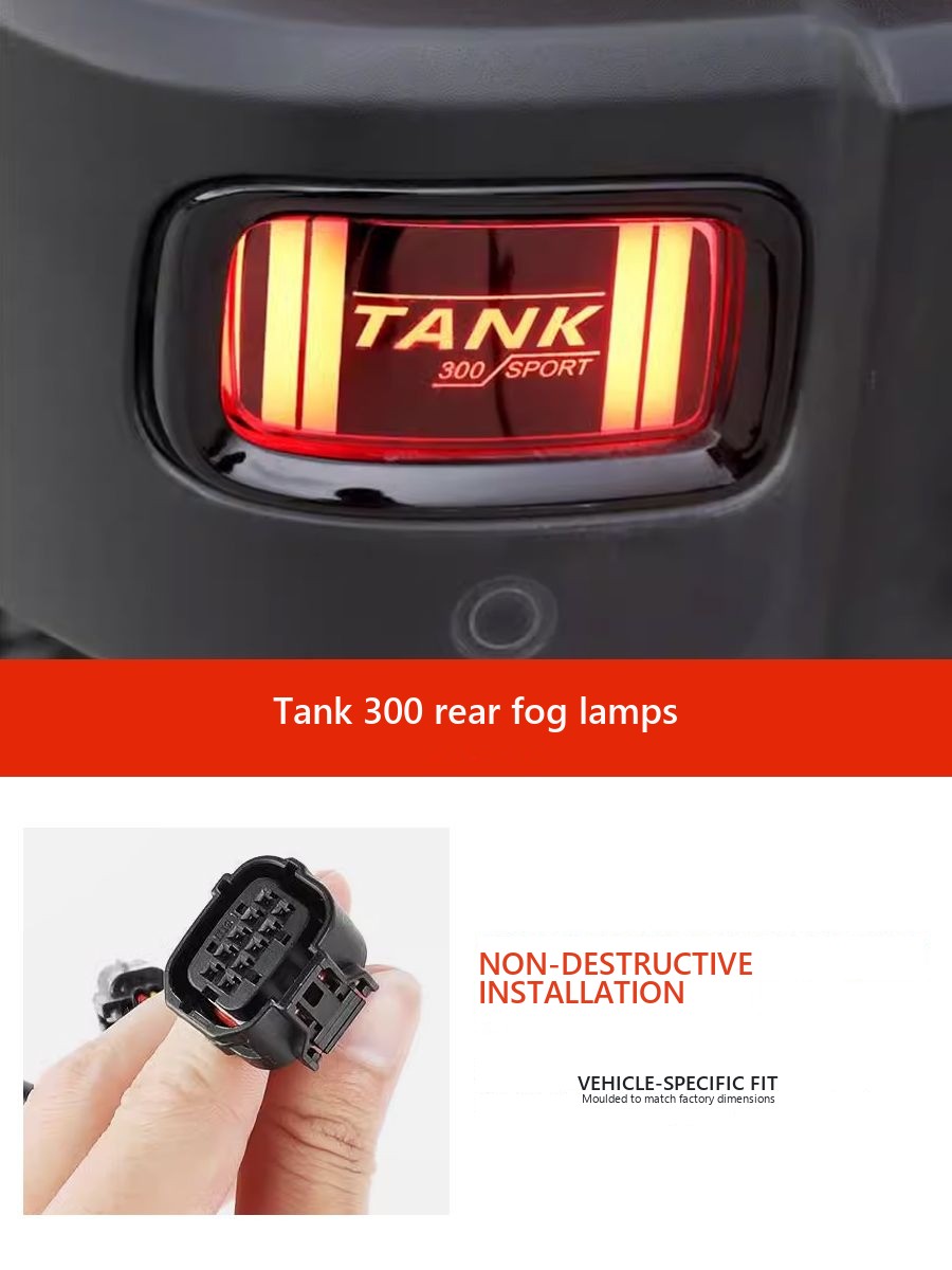 Upgradable bumper with taillights for Tank 300 – image 2
