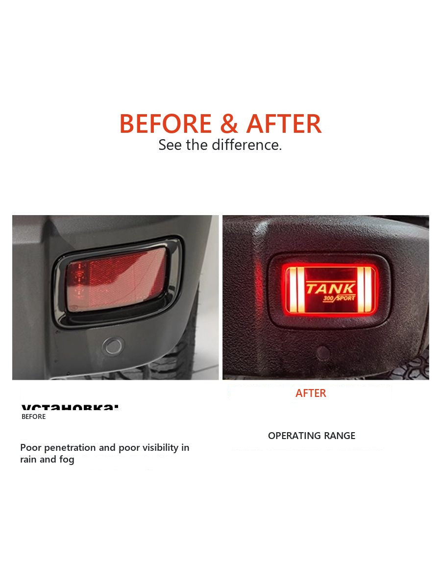 Upgradable bumper with taillights for Tank 300 – image 3
