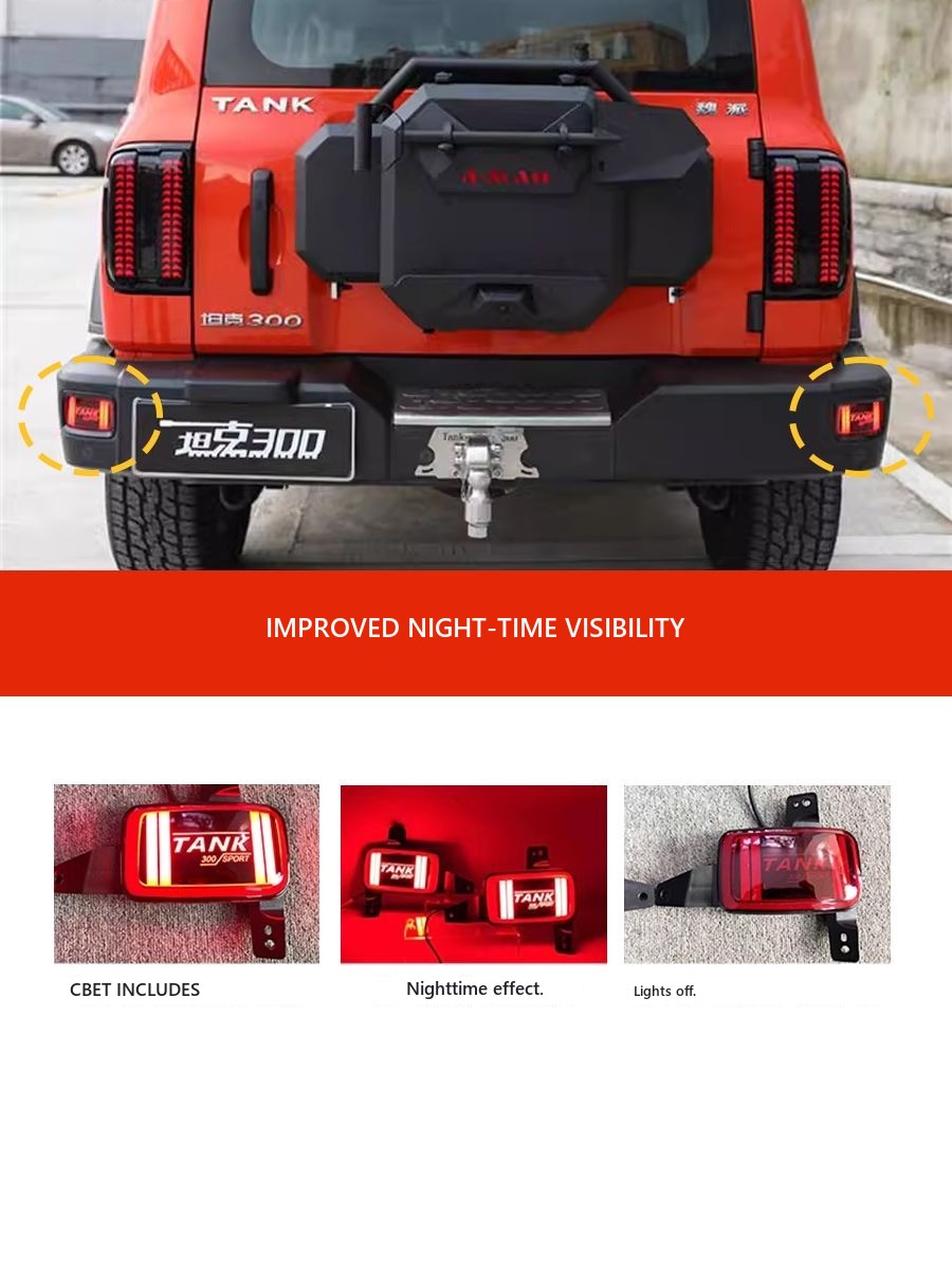 Upgradable bumper with taillights for Tank 300 – image 4