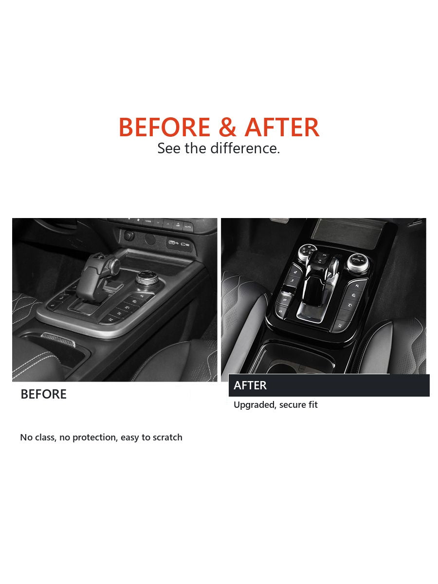 Tuning overlays for the interior of Tank 300, finishing in stylish piano-black colour, decorative elements for cars – image 3