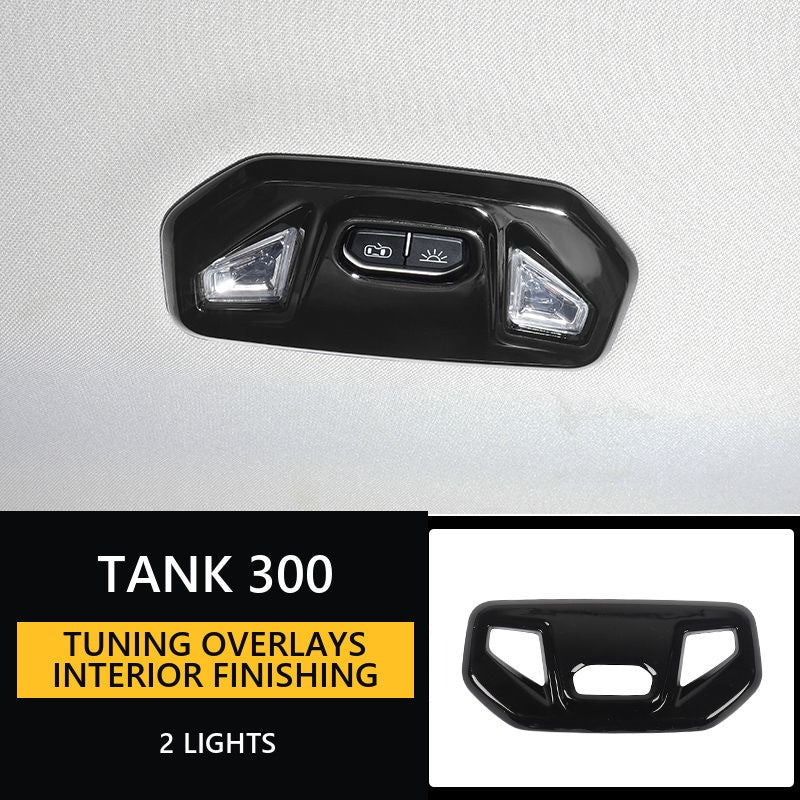 Tuning overlays for the interior of Tank 300, finishing in stylish piano-black colour, decorative elements for cars – image 7#Pack & Colour_1st – Light-beige