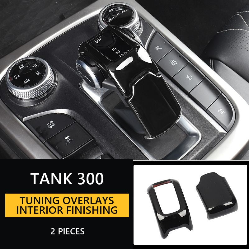 Tuning overlays for the interior of Tank 300, finishing in stylish piano-black colour, decorative elements for cars – image 8#Pack & Colour_1st – Light yellow