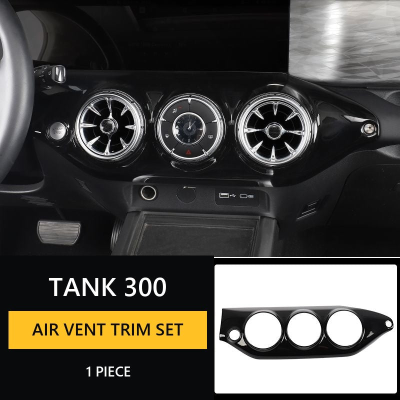 Tuning overlays for the interior of Tank 300, finishing in stylish piano-black colour, decorative elements for cars – image 10#Pack & Colour_1st – Blue