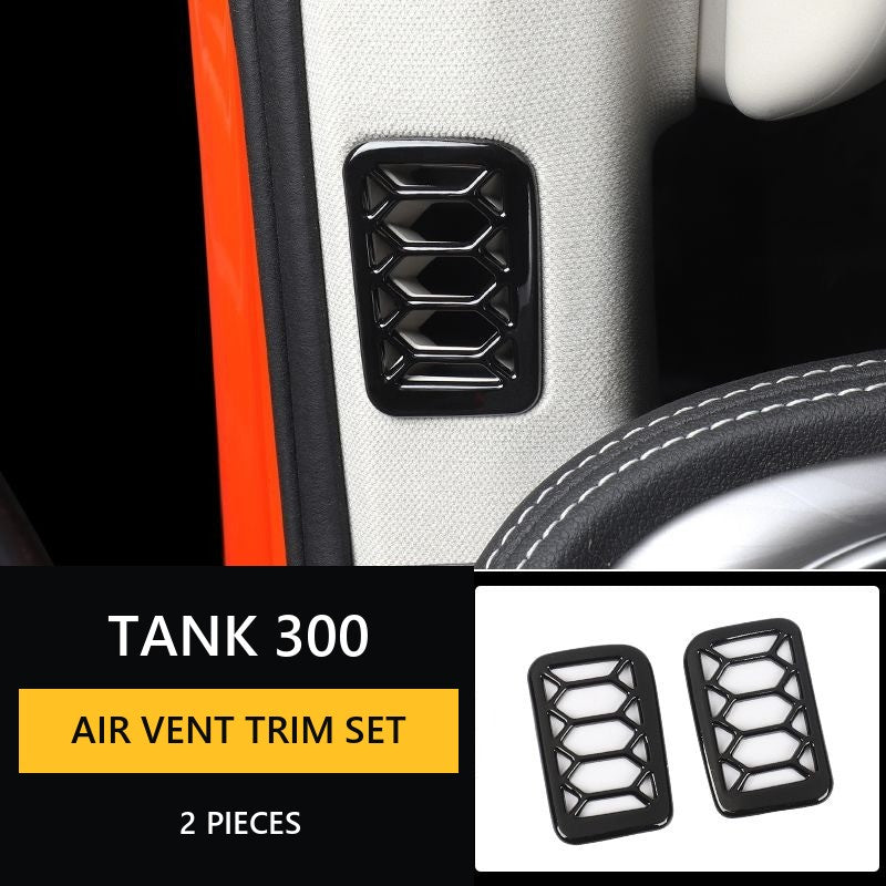 Tuning overlays for the interior of Tank 300, finishing in stylish piano-black colour, decorative elements for cars – image 20#Pack & Colour_1st – Light pink