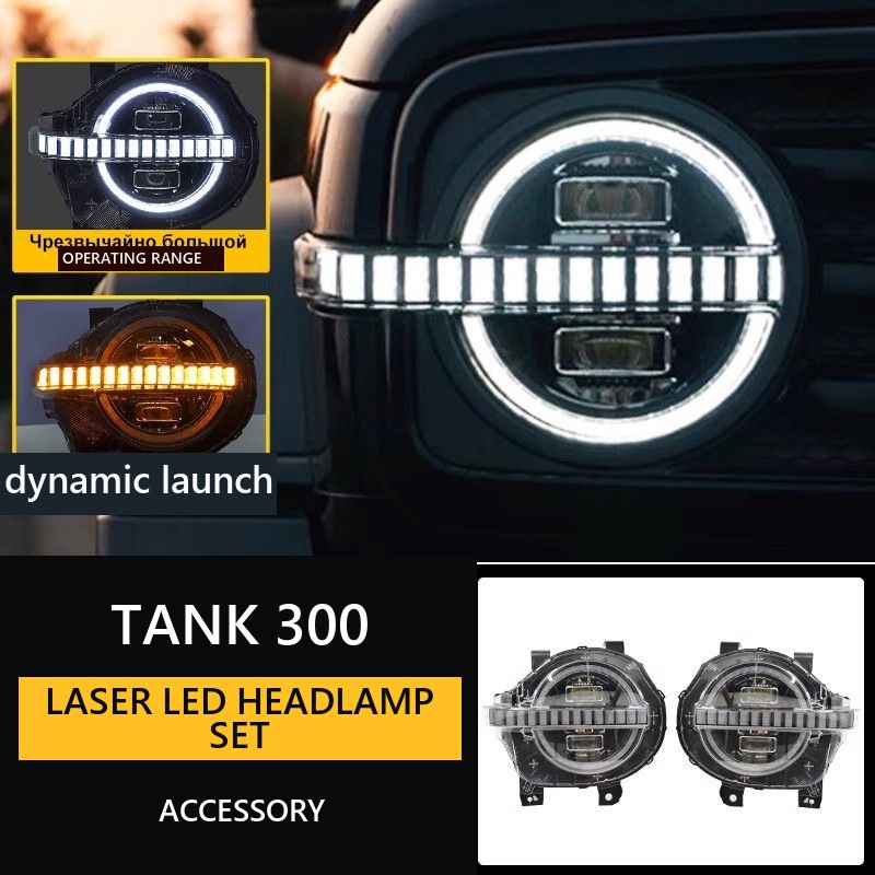 Set of LED headlamps for Tank 300 �C Laser lenses – image 10#Colour_Transparent