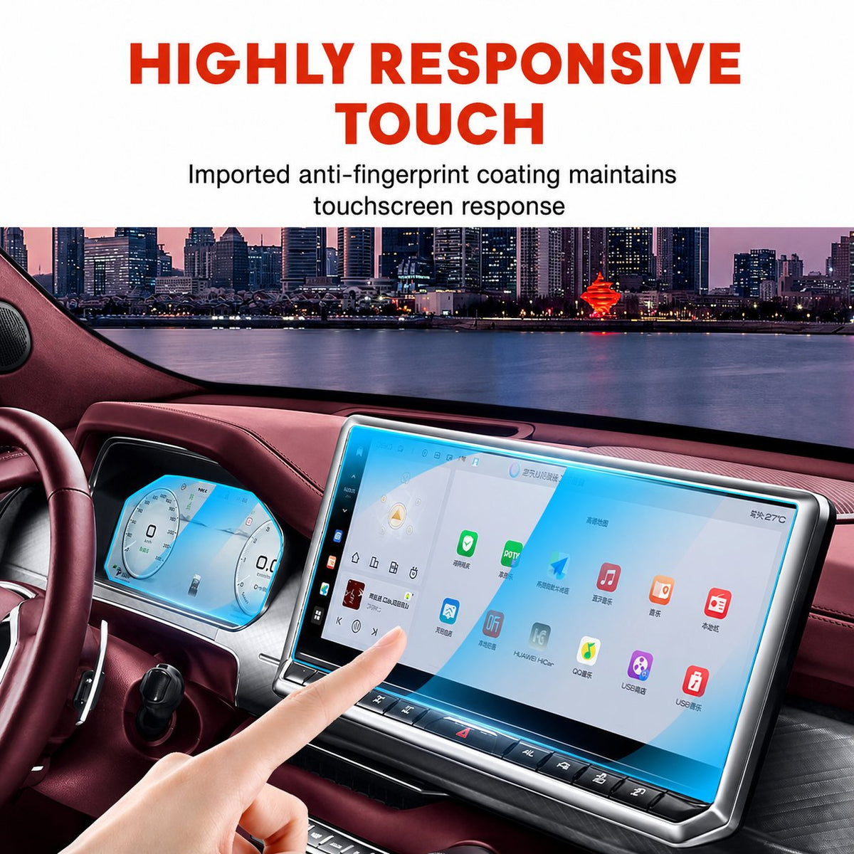 Tempered glass protective film for Tank 700 screen – image 3