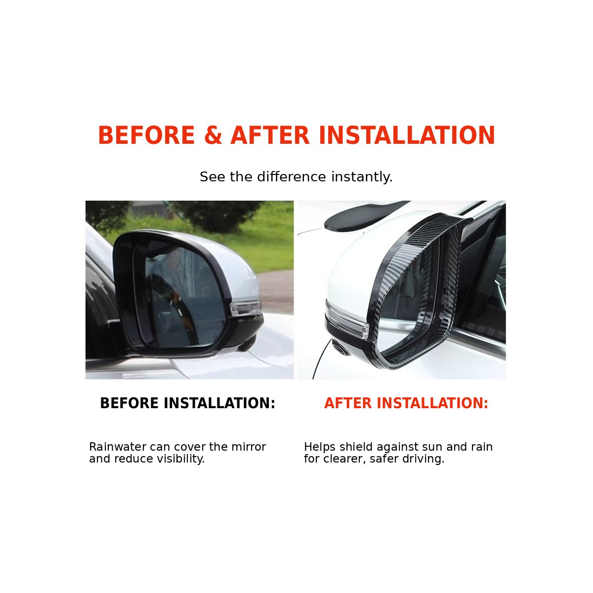 Side mirror overlay for rain protection Tank 500 – image 3