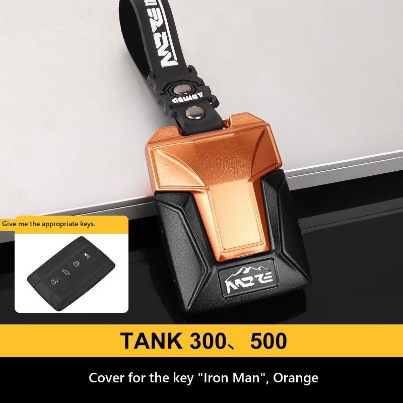Protective casing for Tank 300 alloy key#Colour_Goldish, black