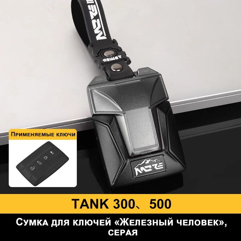 Protective casing for Tank 300 alloy key – product image 9#Colour_Grey metallic, black