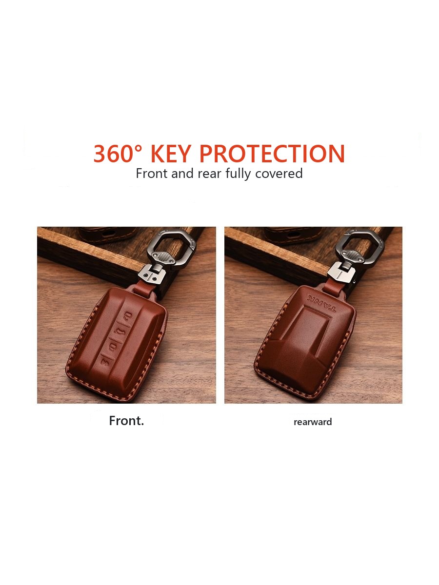 Tank 300 leather key case – image 2
