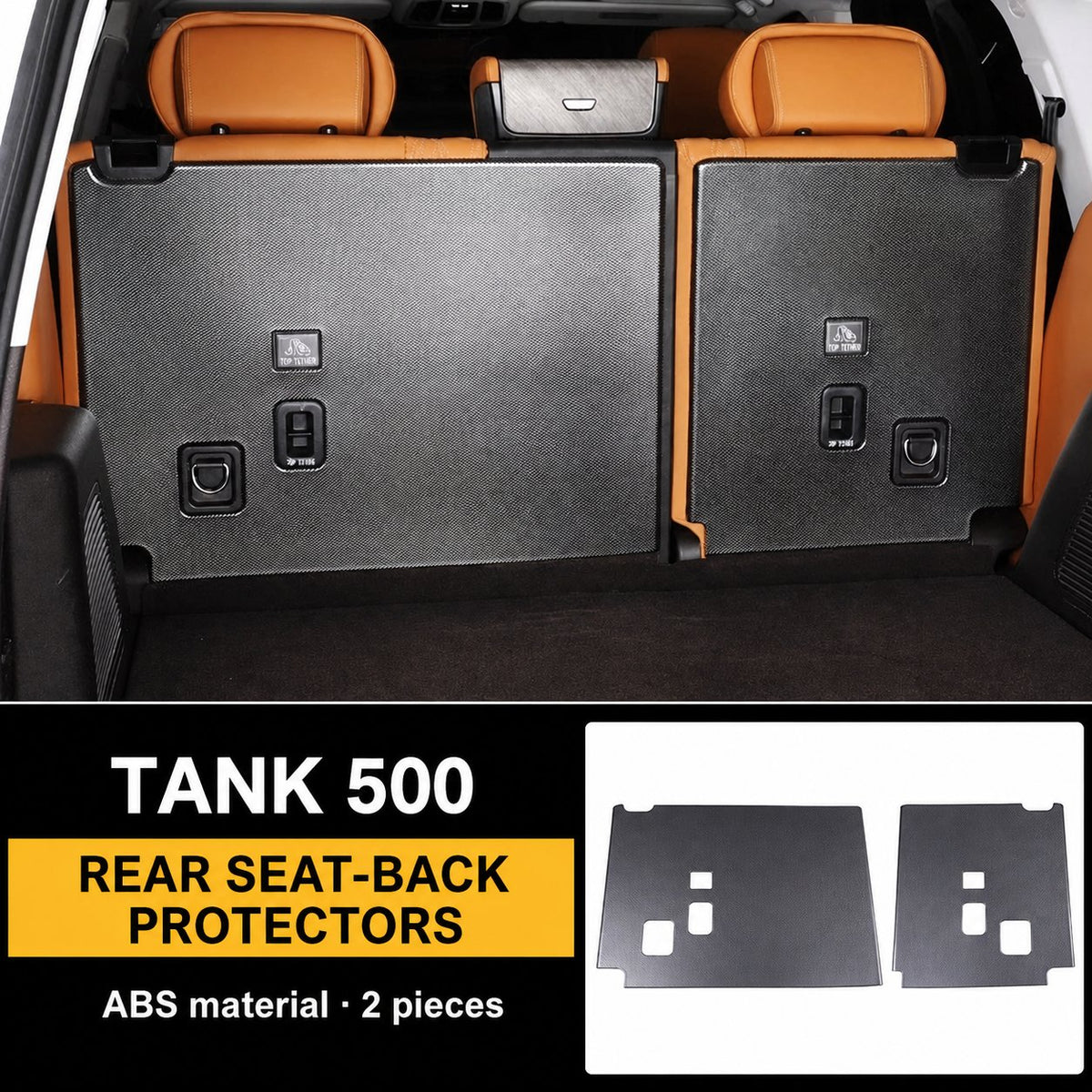 Rear seat back protection plate Tank 500
