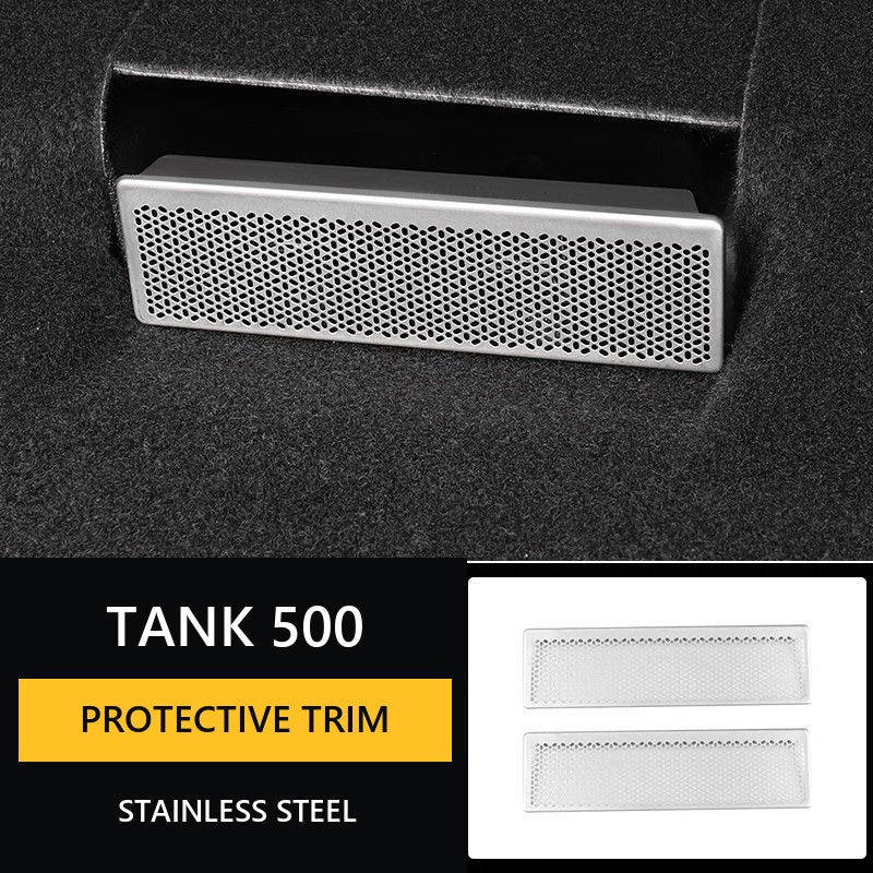 Protective housing for vents under the seat Tank 500#Colour_Silvery