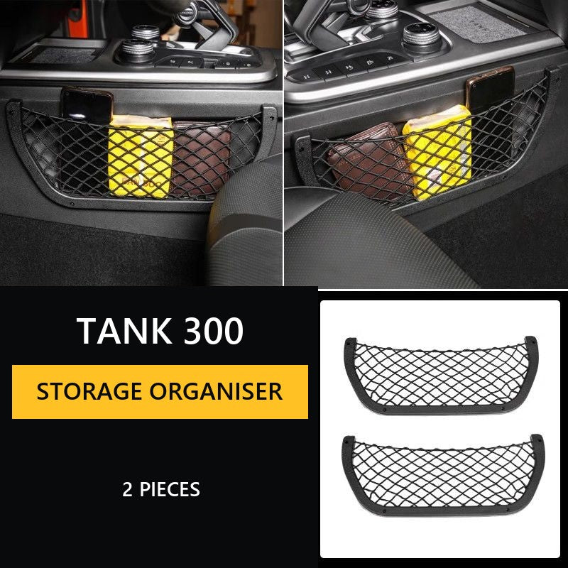Mesh pocket for storage in the centre console Tank 300 – image 7#Colour_Colourful