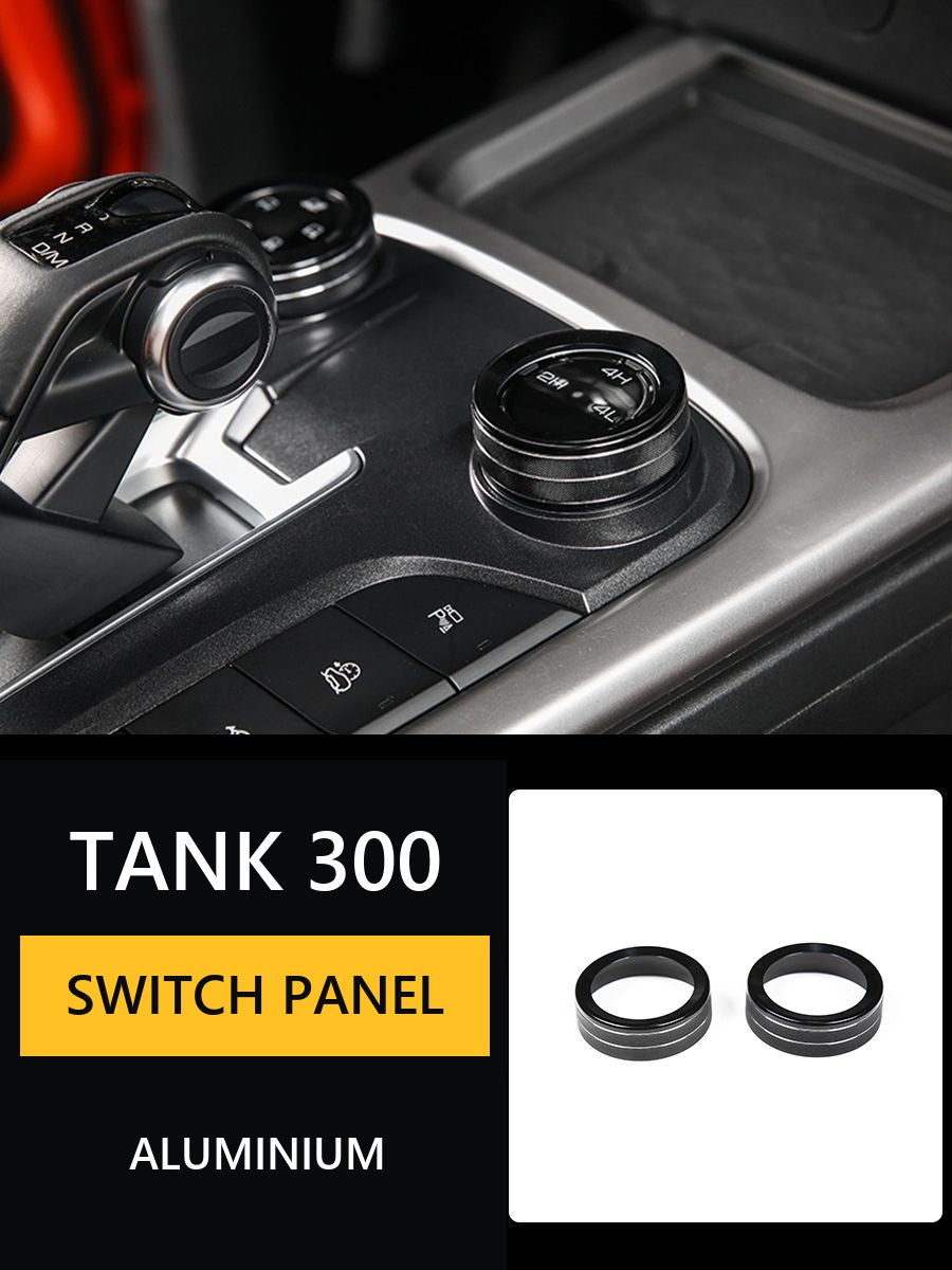 Decorative ring for all-wheel drive switch Tank 300 – Style 2#Colour_Black
