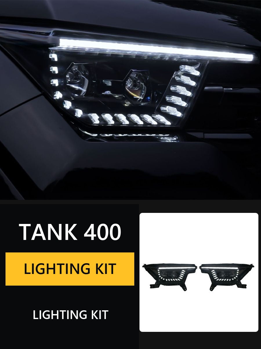 Tank 400 headlights LED headlights with dual lenses