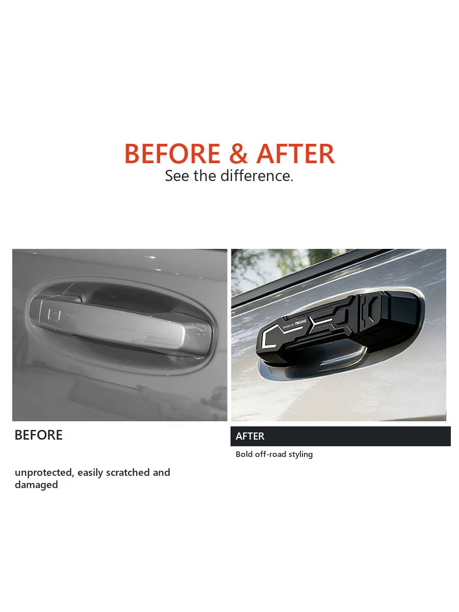 Aluminium protective linings on exterior door handles in style for Tank 400 – image 3