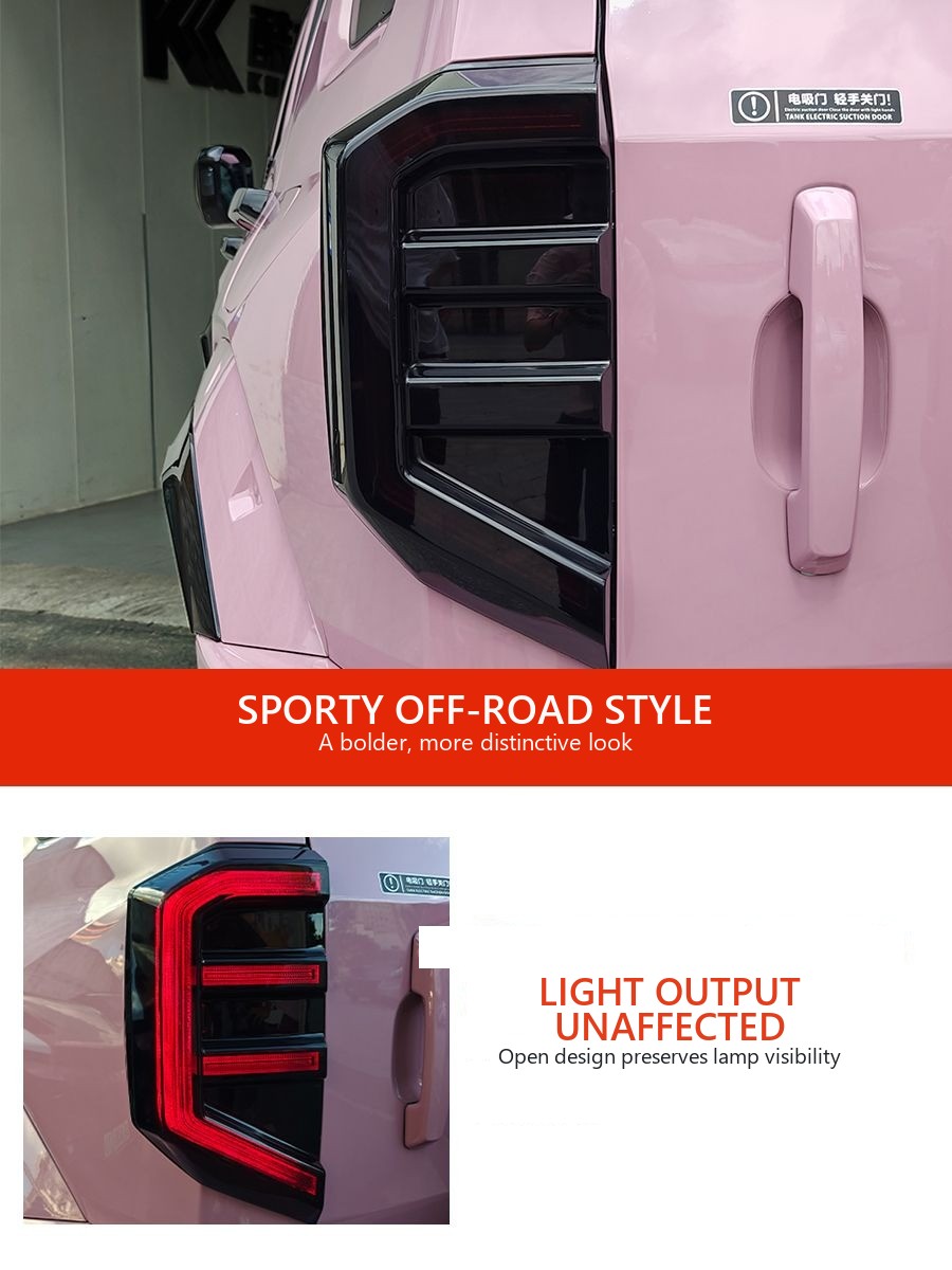 Protective housing for taillights Tank 400 (transparent black) – image 5