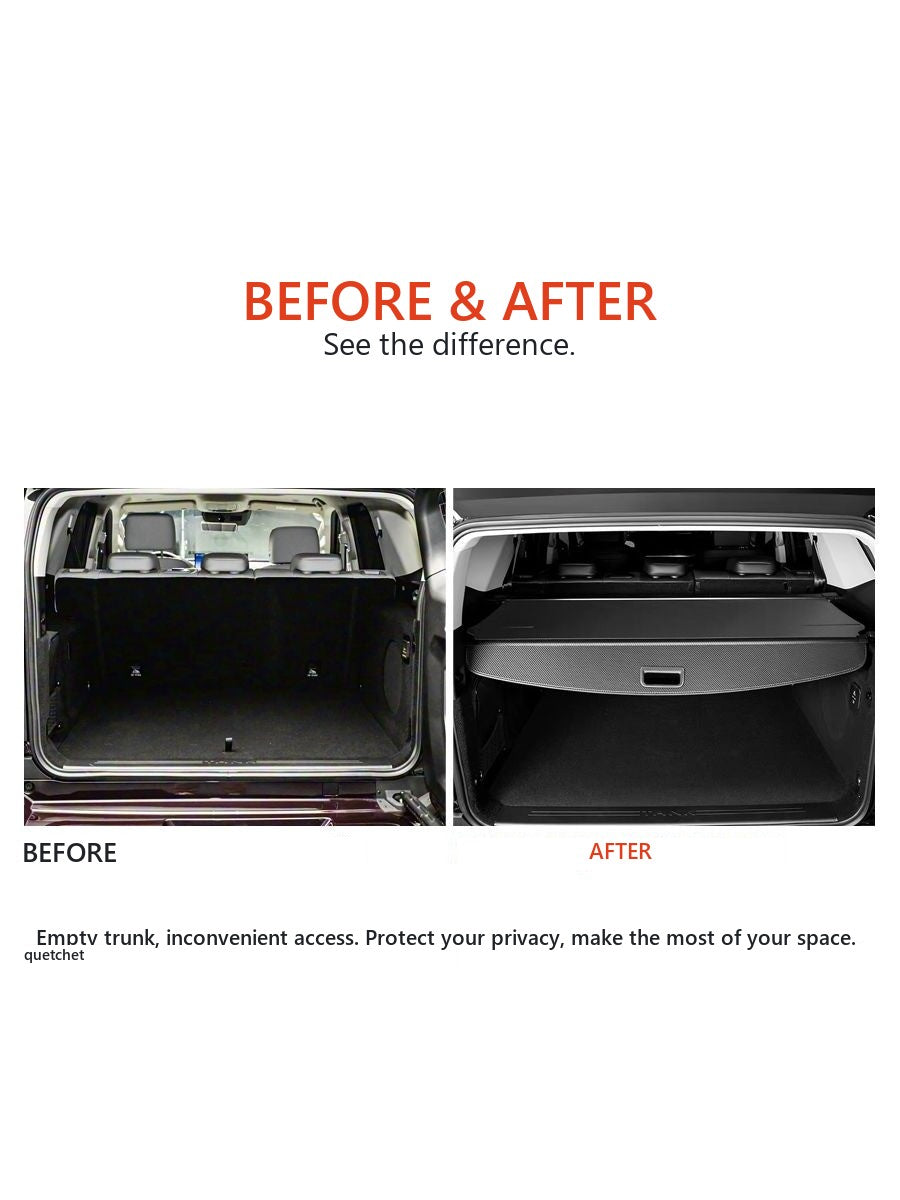 Universal organiser shelf and protective curtain for the trunk of Tank 400 – image 3