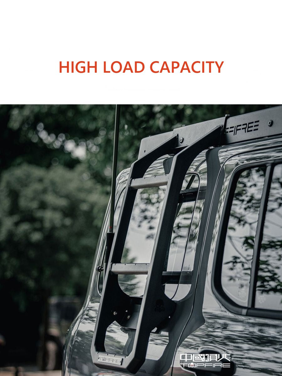 Full set of Topfire accessories for Tank 300: Roof rack, extended arches, side portals, stairs to the roof, mount for spare wheel – image 5