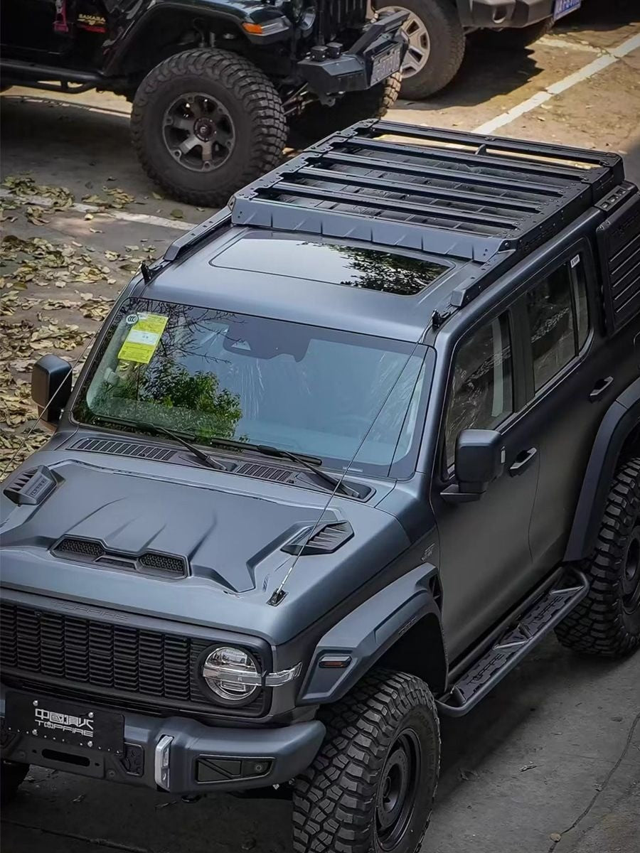 Full set of Topfire accessories for Tank 300: Roof rack, extended arches, side portals, stairs to the roof, mount for spare wheel – image 9