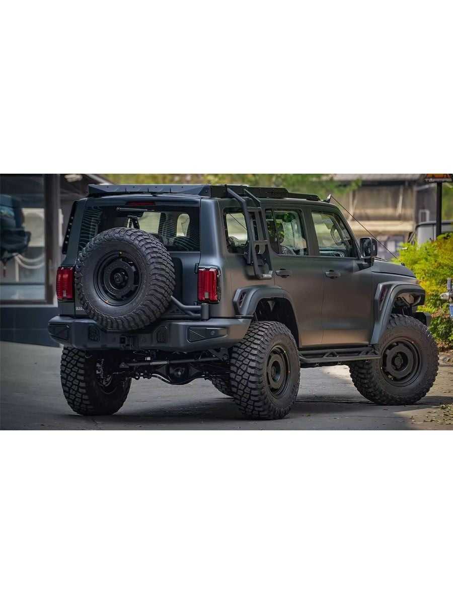 Full set of Topfire accessories for Tank 300: Roof rack, extended arches, side portals, stairs to the roof, mount for spare wheel – image 13