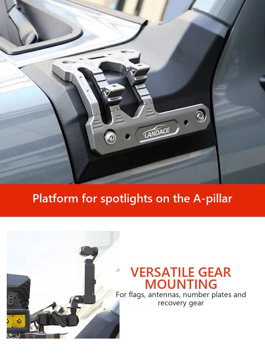 Bracket for headlights on stand A and hood for Tank 300 (mounting for spotlights, fog lamps) – image 13