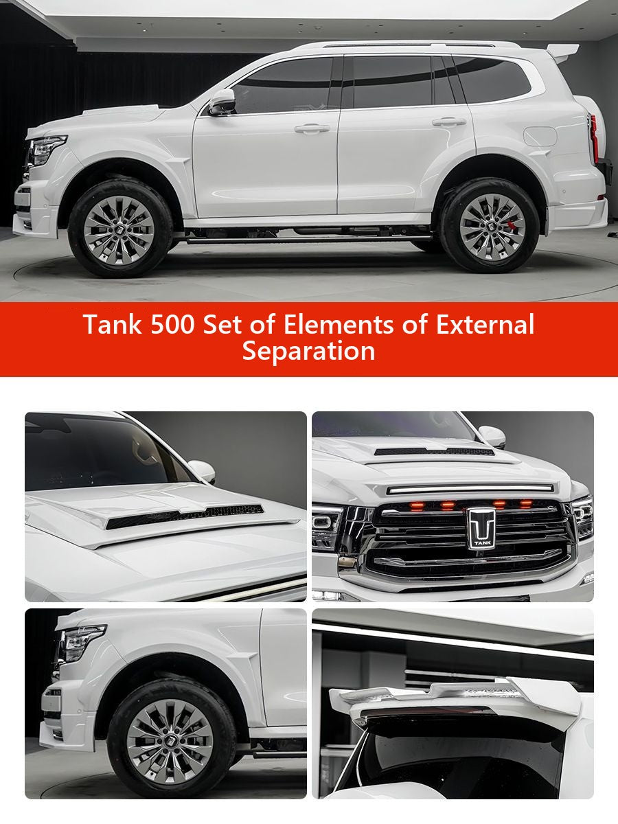 Body kit for Tank 500: hood, arch expanders, spoiler – image 3