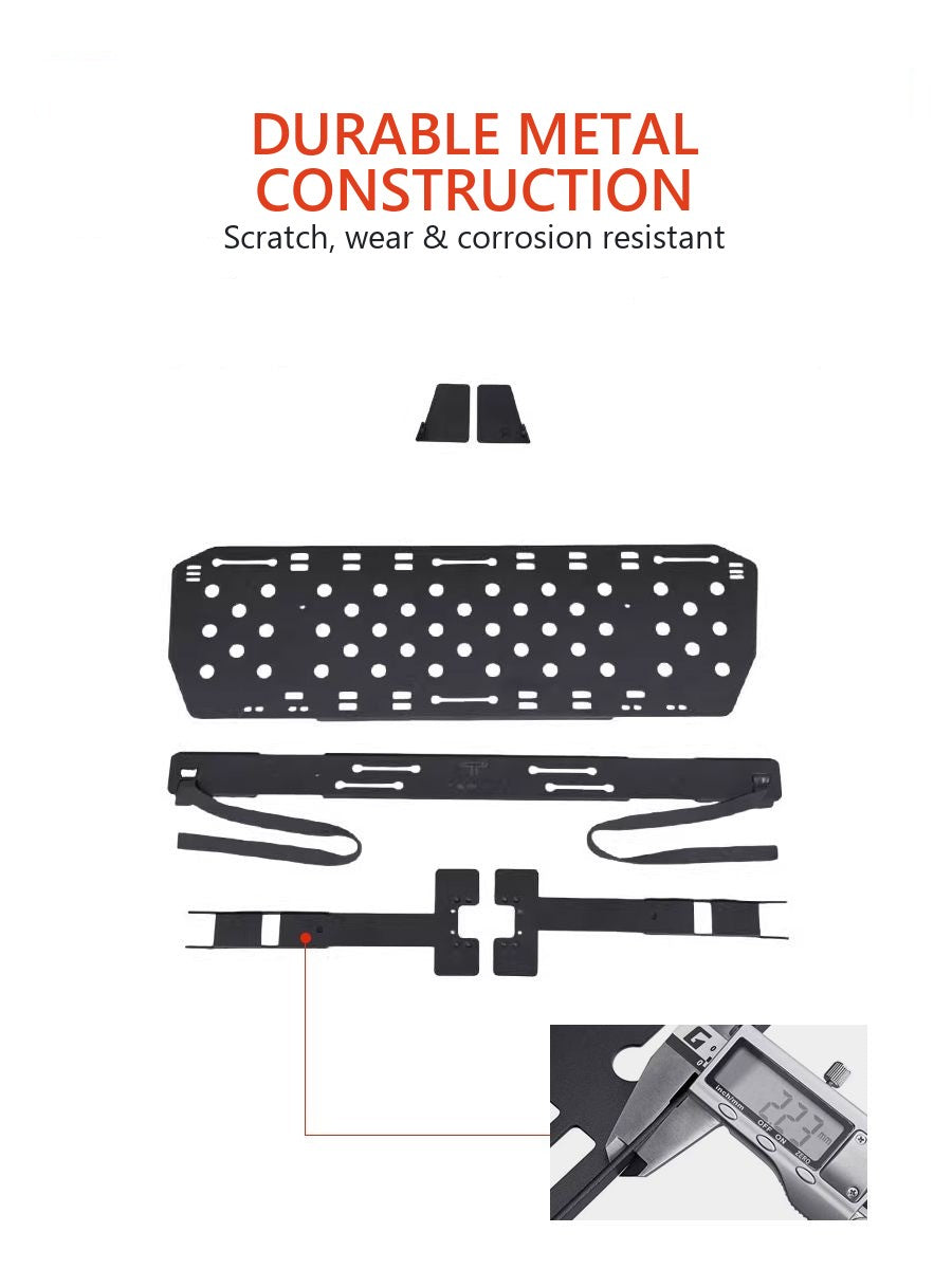 Organiser-table on the trunk door for Tank 400, folding, with fencing – image 3