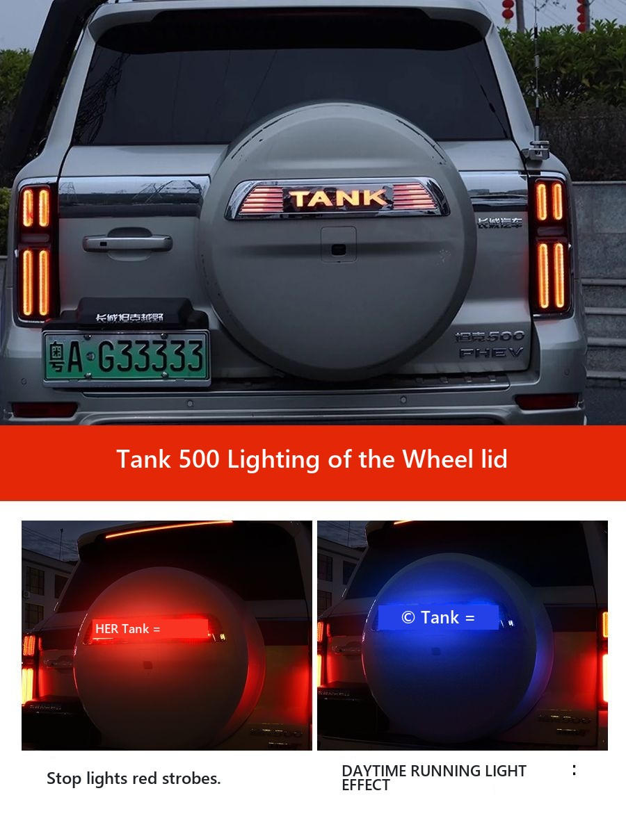LED flashlight for spare wheel Tank 500 with stroboscope and DHO – image 2