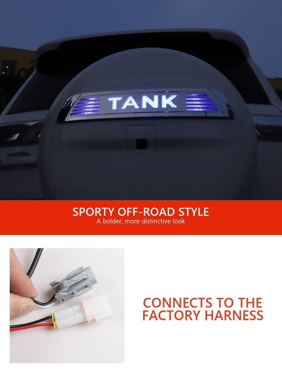 LED flashlight for spare wheel Tank 500 with stroboscope and DHO – image 5