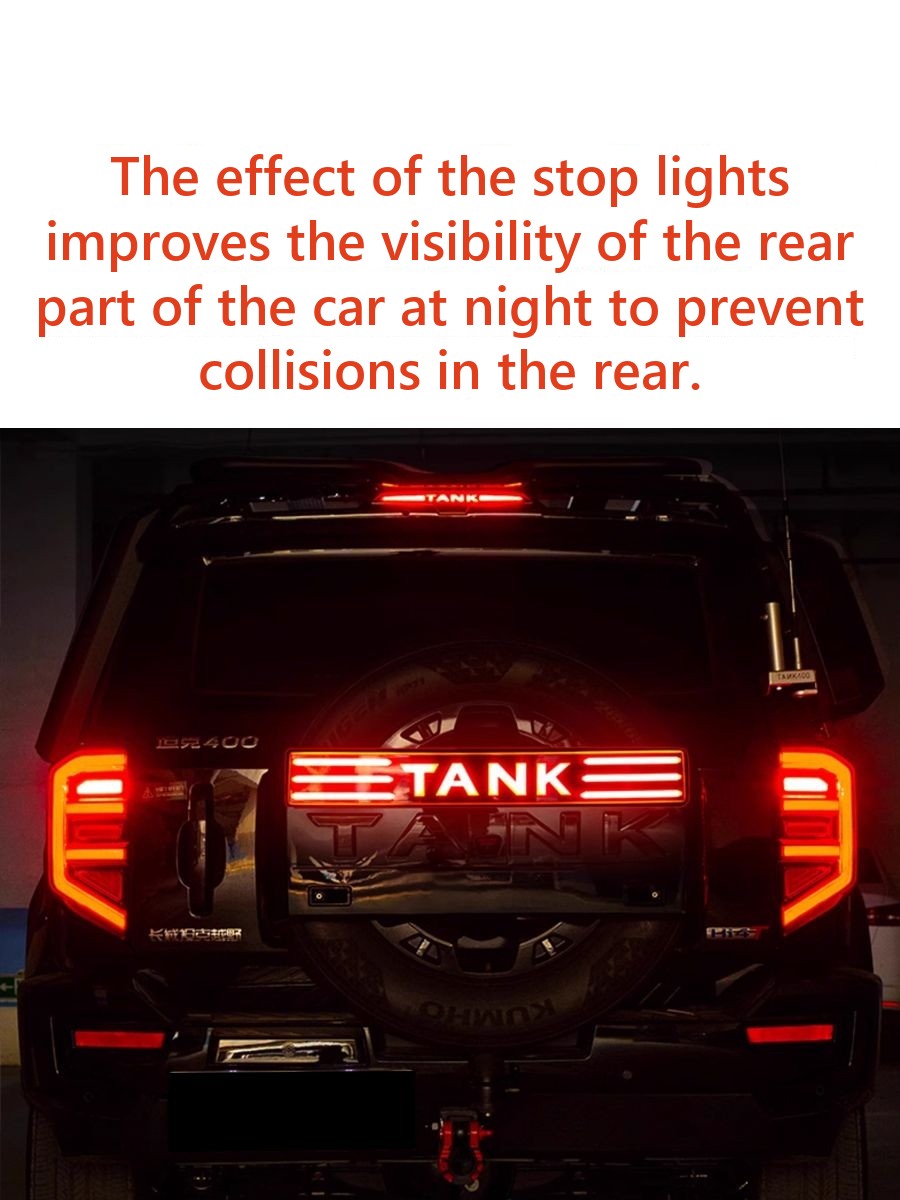 LED flashlight for spare wheel Tank 400 with dynamic turn signals, strobe and DHO – image 5