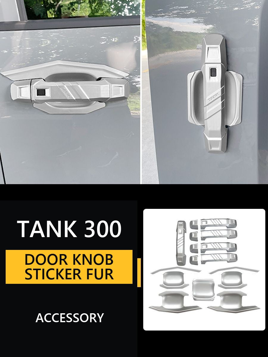 Door knob sticker for Tank 300 – Fur#Colour_White-coloured