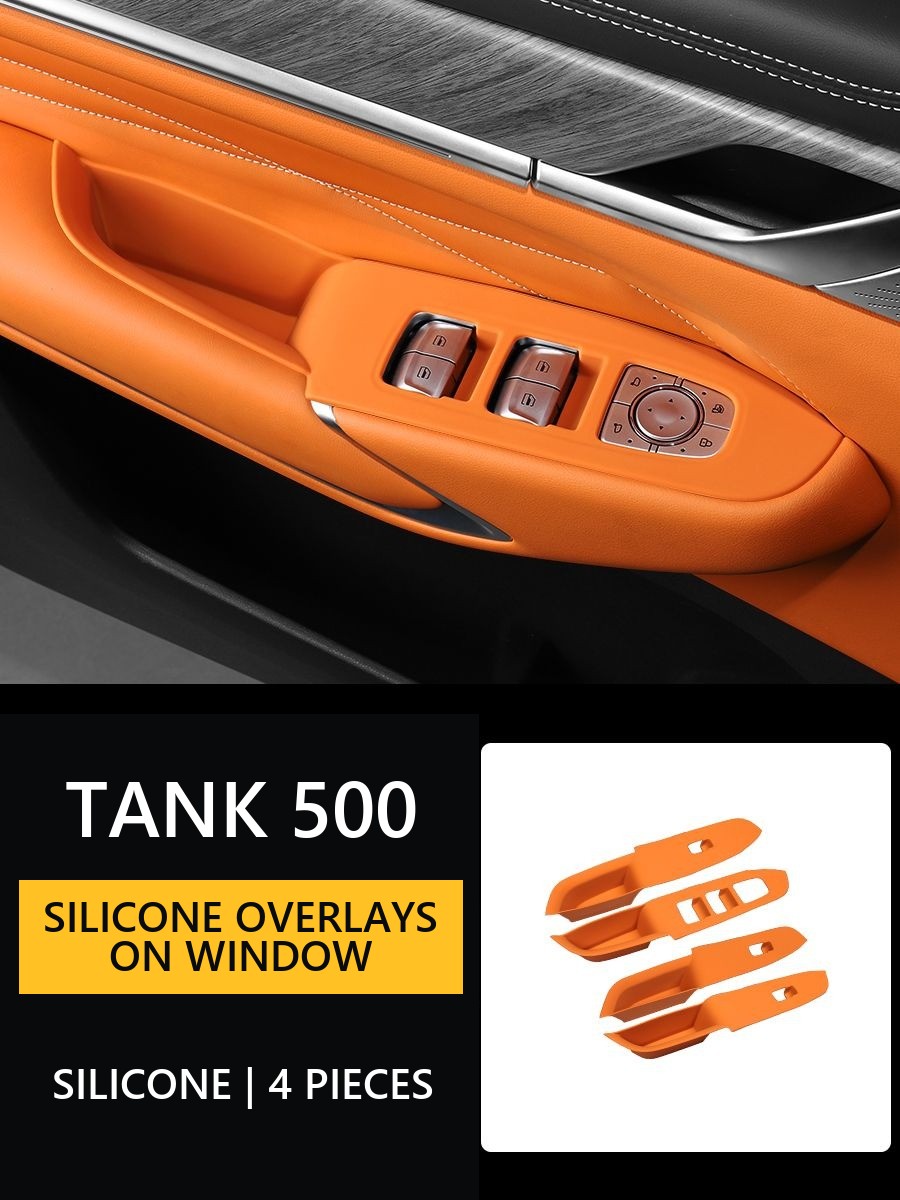 Silicone overlays on window buttons for Tank 500 – image 7#Colour_Orange