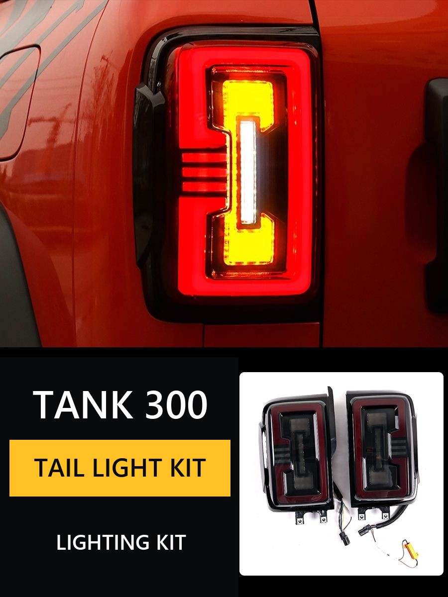 Rear lights for Tank 300, darkened, LED