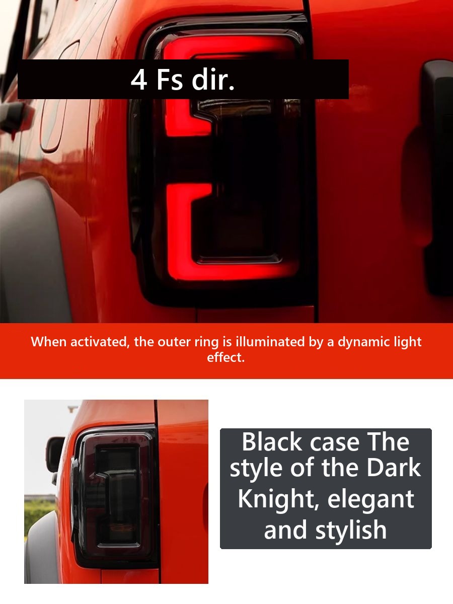 Rear lights for Tank 300, darkened, LED – image 6