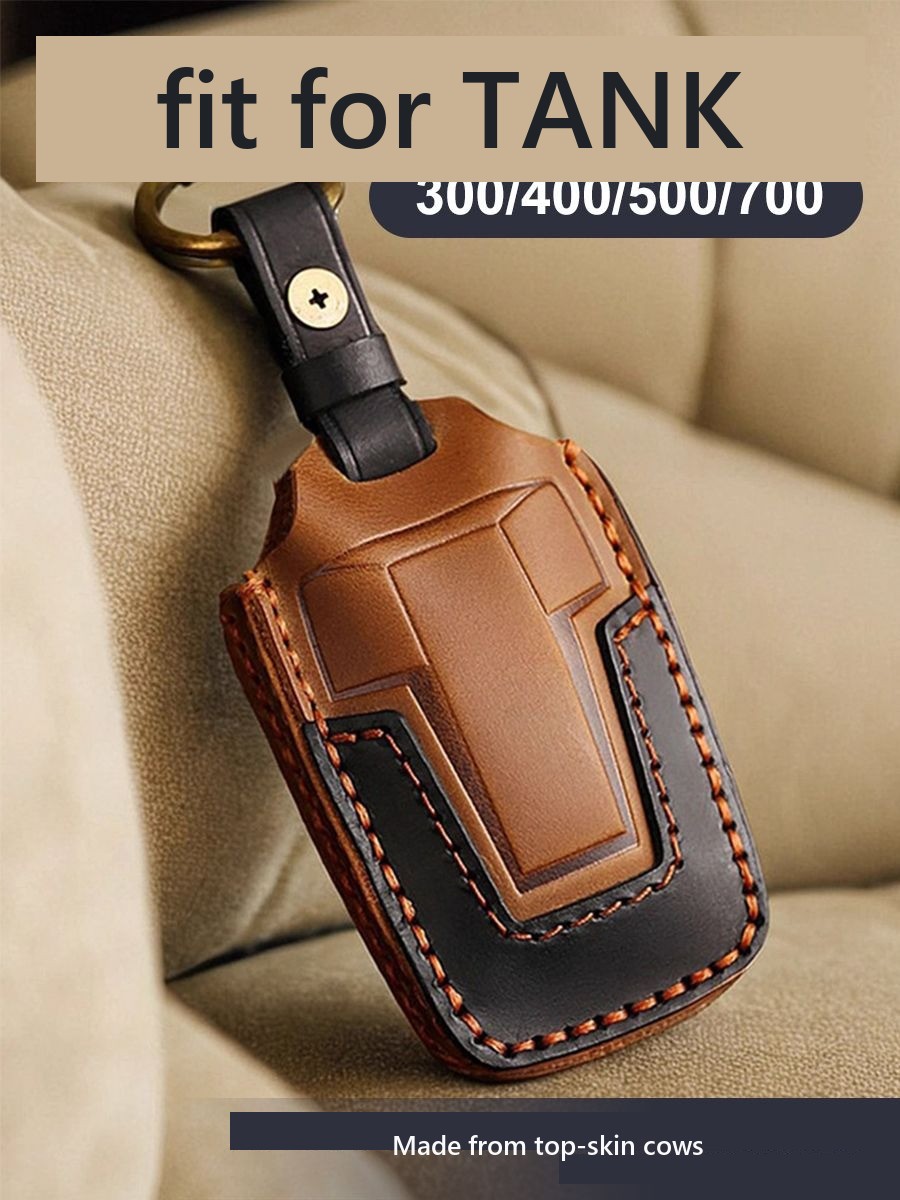 Key case for Tank 300/400/500/700 key, leather – image 8#Colour_Brown